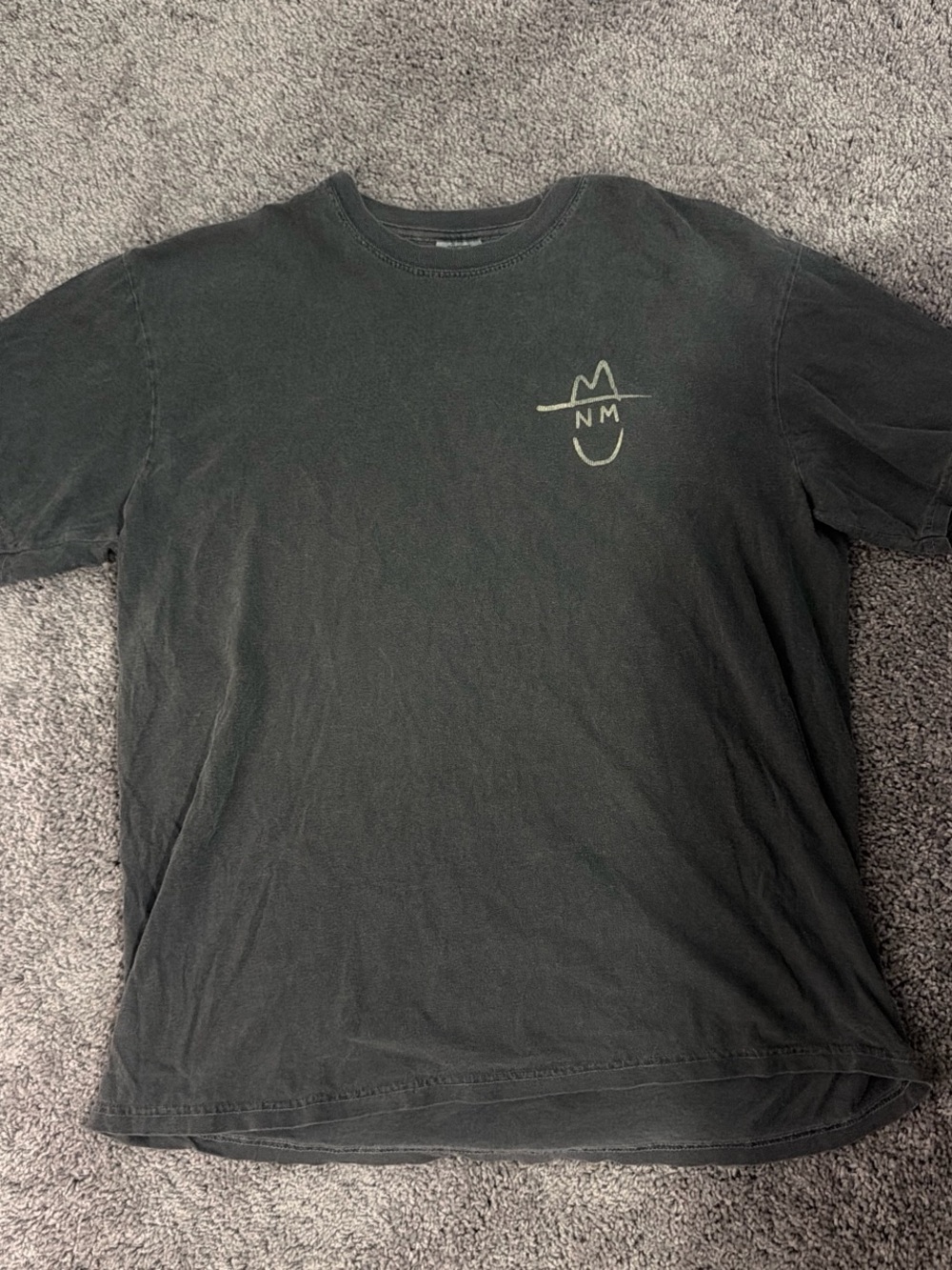 Comfort Colors Black Short-Sleeve Tee with Minimal Chest Graphic